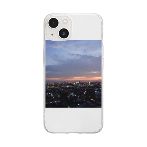 夕焼け Soft Clear Smartphone Case