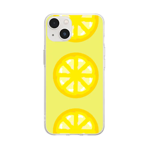 レトロレモン Soft Clear Smartphone Case