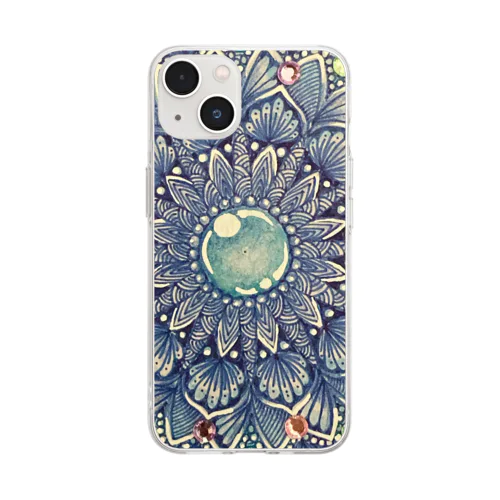 mandala-こおりのくに Soft Clear Smartphone Case