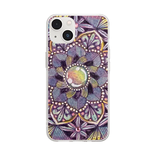 mandala-まほう Soft Clear Smartphone Case