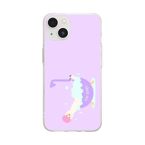 お風呂で細くなったアルさん Soft Clear Smartphone Case