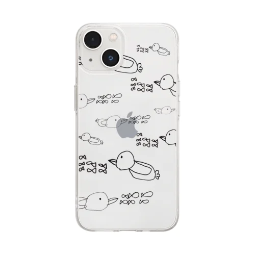 おいかけペンギン10 Soft Clear Smartphone Case