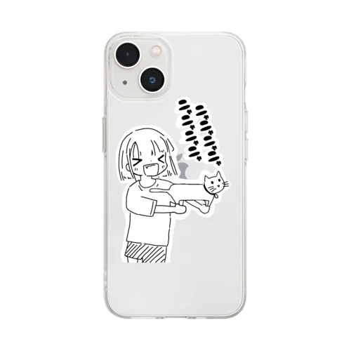 ましんにゃん Soft Clear Smartphone Case