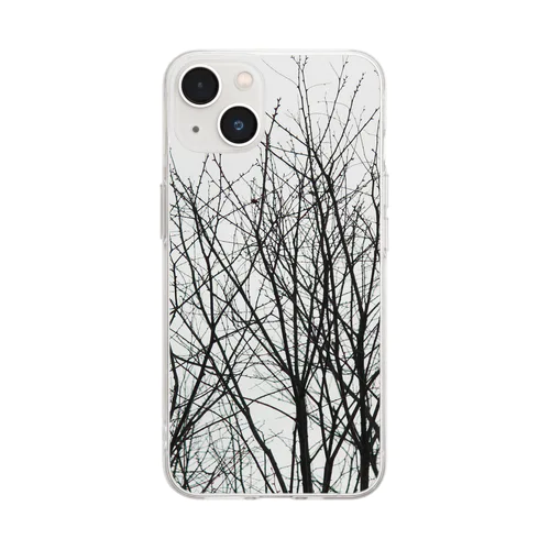 冬の木々 Soft Clear Smartphone Case