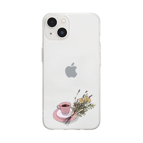 美しいオシャレなグッズ！ Soft Clear Smartphone Case