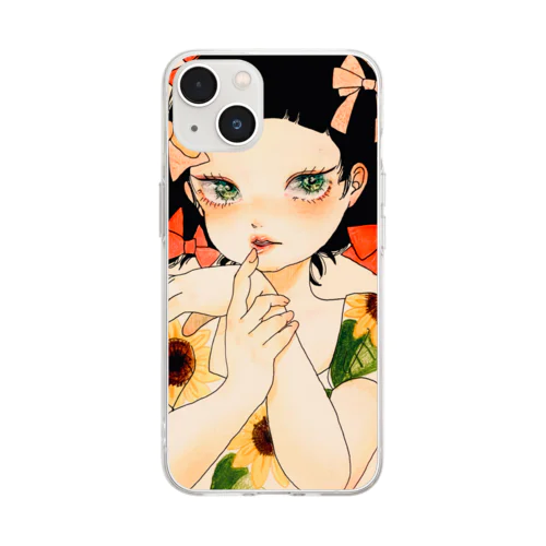 ひまわりちゃん Soft Clear Smartphone Case