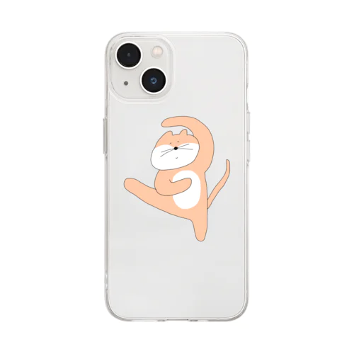 陽気なネコ Soft Clear Smartphone Case