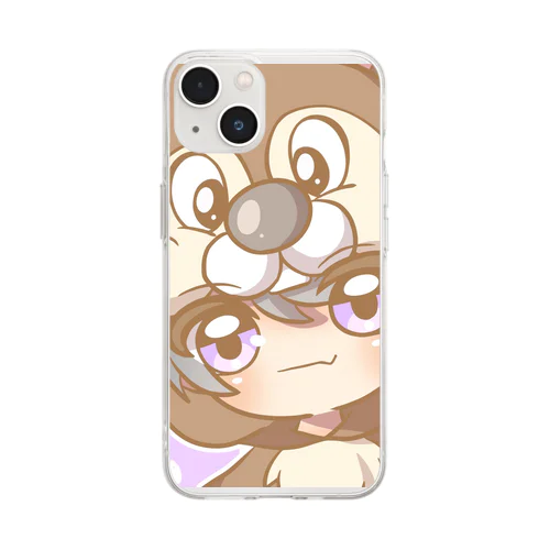 ぱぁ~ぷぅ~凛と愉快な仲間たち Soft Clear Smartphone Case