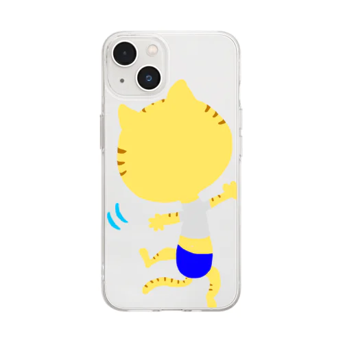 ねこくんとダンス Soft Clear Smartphone Case