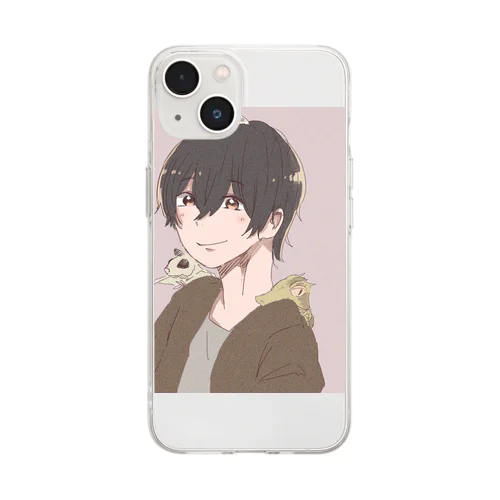 ペット大好き男Part 2 Soft Clear Smartphone Case