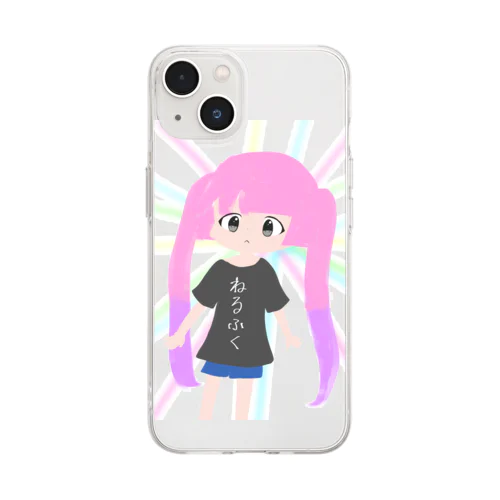 ももちゃん Soft Clear Smartphone Case