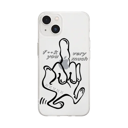 f＊＊k you very much  Soft Clear Smartphone Case