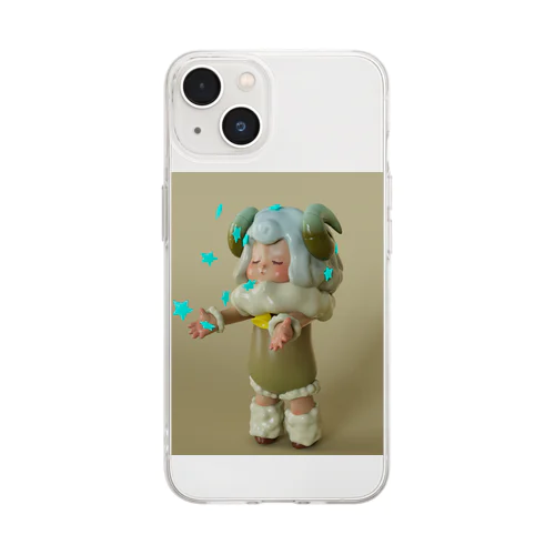 牡羊座の赤ちゃん Soft Clear Smartphone Case