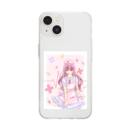 ナースちゃん💉🤍 Soft Clear Smartphone Case