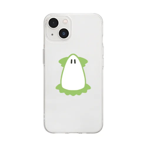 なぞのいきもの(みどり) Soft Clear Smartphone Case