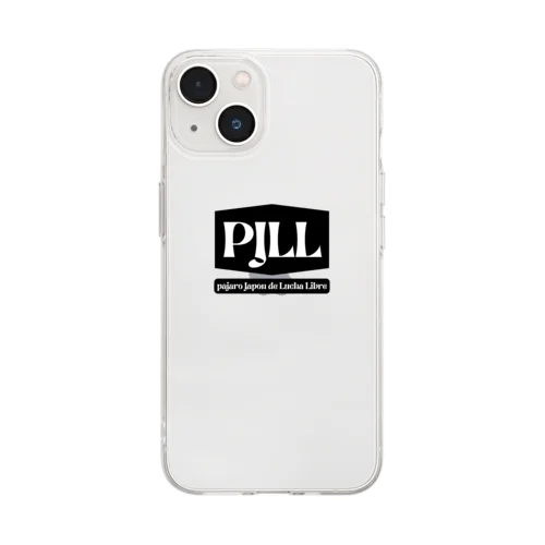 PJLL SIMPLE LOGO B ソフトクリアスマホケース