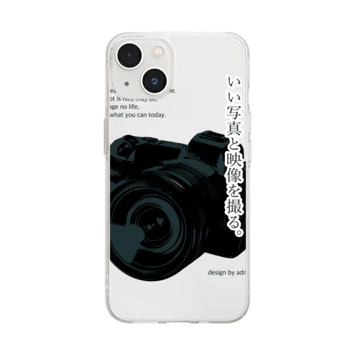 カメラマンTシャツ No01 Soft Clear Smartphone Case