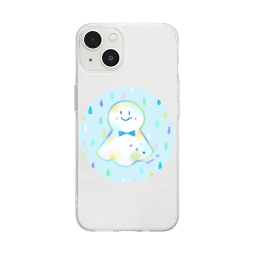 ★てるてる坊主★ Soft Clear Smartphone Case