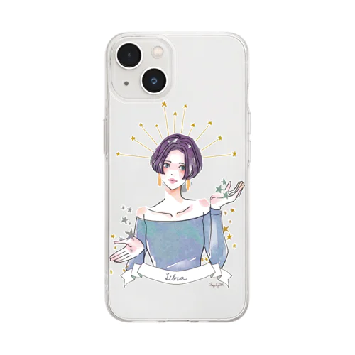 12星座ちゃん、天秤座の子 Soft Clear Smartphone Case