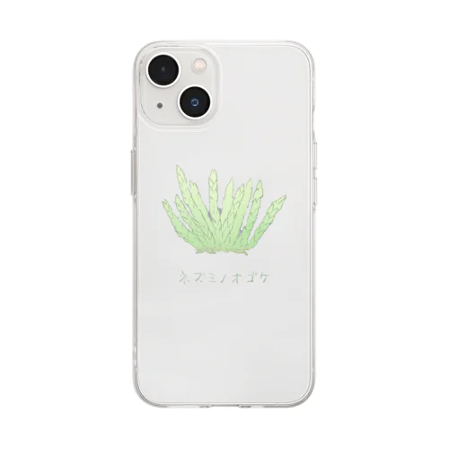 ネズミノオゴケ【苔グッズ】 Soft Clear Smartphone Case