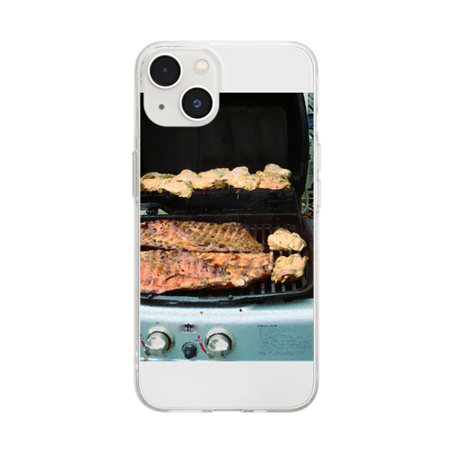 アメリカンBBQ Soft Clear Smartphone Case