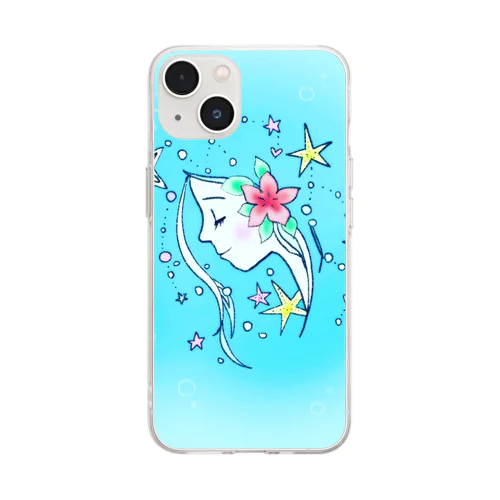 海の妖精 Soft Clear Smartphone Case