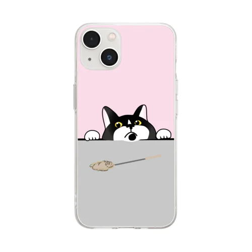 これで遊ぼうニャン！ Soft Clear Smartphone Case