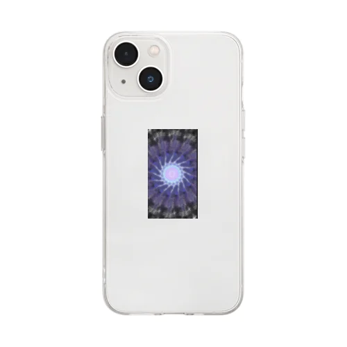 フラワー Soft Clear Smartphone Case