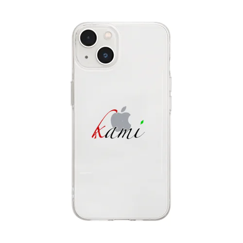 手作りkamiネームグッズ Soft Clear Smartphone Case