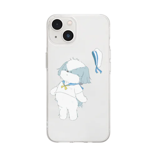 水兵さんシーズー Soft Clear Smartphone Case