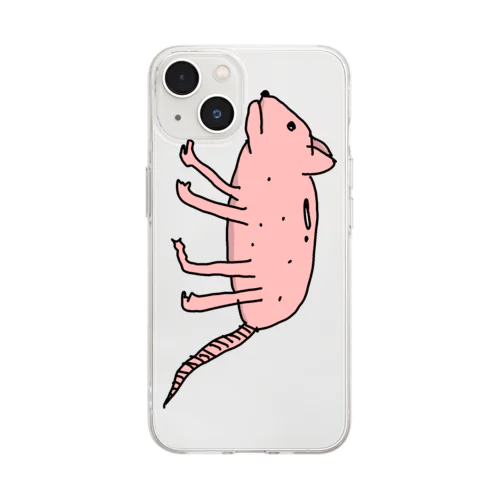 皮膚病モデルラット Soft Clear Smartphone Case