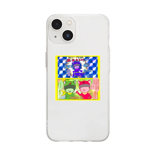 猫耳戦隊革命にゃ〜カラー漫画新登場 Soft Clear Smartphone Case