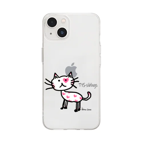 愛ケルCAT (by Citrus junos) Soft Clear Smartphone Case