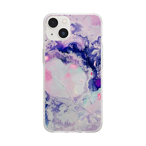 Round midnight  Soft Clear Smartphone Case