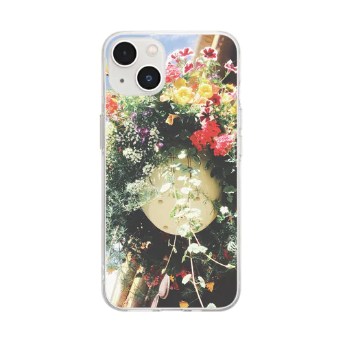 rétro flower Soft Clear Smartphone Case