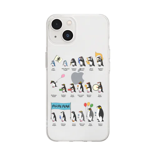 ペンギンパレード Soft Clear Smartphone Case