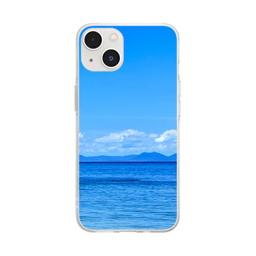 天草の海 Soft Clear Smartphone Case