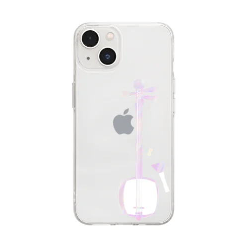 津軽三味線【彩雲】 Soft Clear Smartphone Case