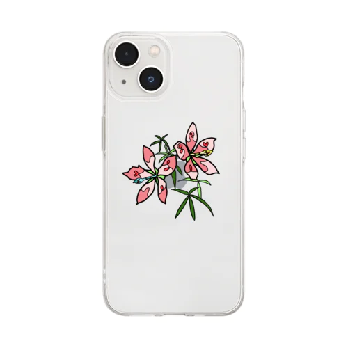 10/1 誕生花 「モミジアオイ」 Soft Clear Smartphone Case