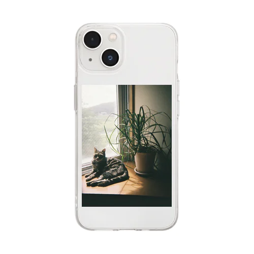 猫の写ルンです Soft Clear Smartphone Case