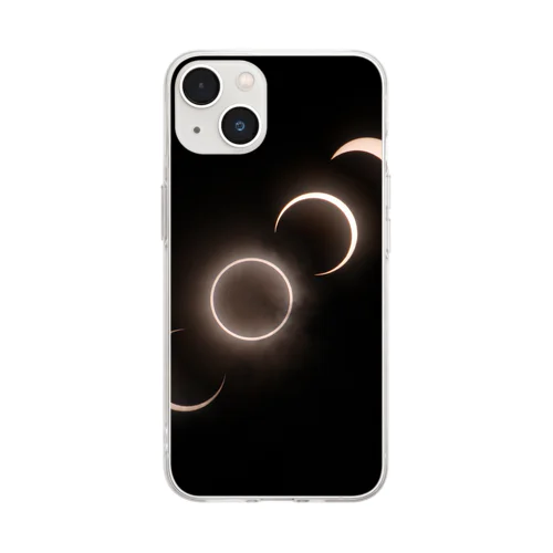 金環日食 - Annular Solar Eclipse - Soft Clear Smartphone Case