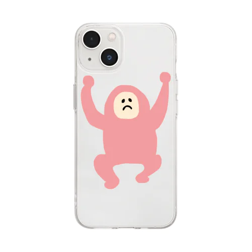 バンザイ赤ちゃんタイツマン Soft Clear Smartphone Case