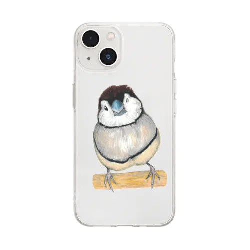 [森図鑑] カノコスズメ Soft Clear Smartphone Case