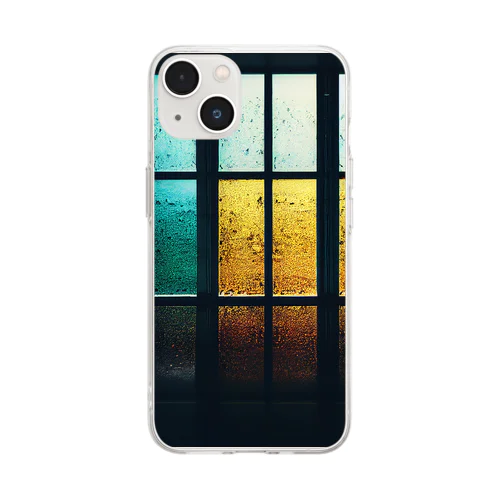 カラフルガラス Soft Clear Smartphone Case
