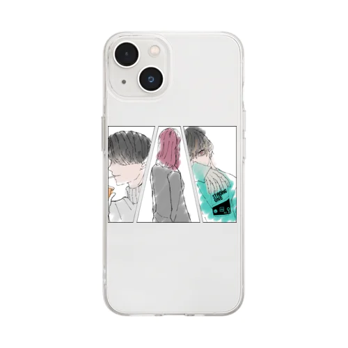 幼馴染 カラー Soft Clear Smartphone Case