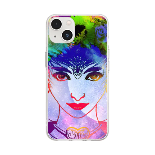 universalPrincess 〜 be with the earth〜 Soft Clear Smartphone Case