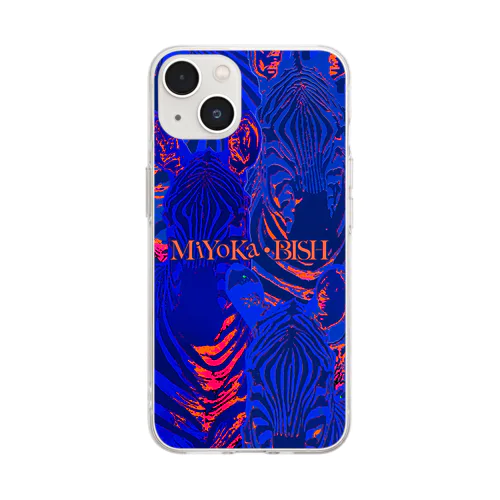 Blue Zebra by MiYoKa-BISH Soft Clear Smartphone Case