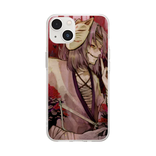 和服志上ハジメスマホケース Soft Clear Smartphone Case