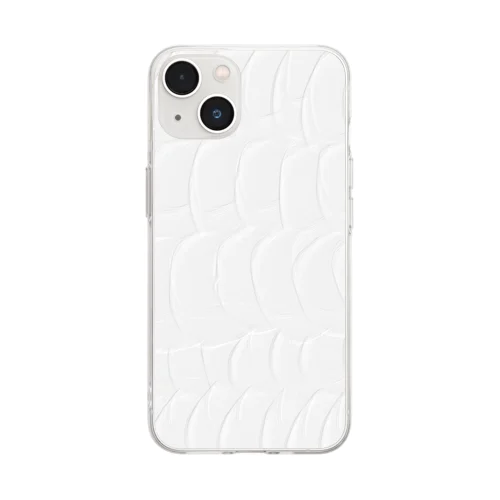 white paint Soft Clear Smartphone Case