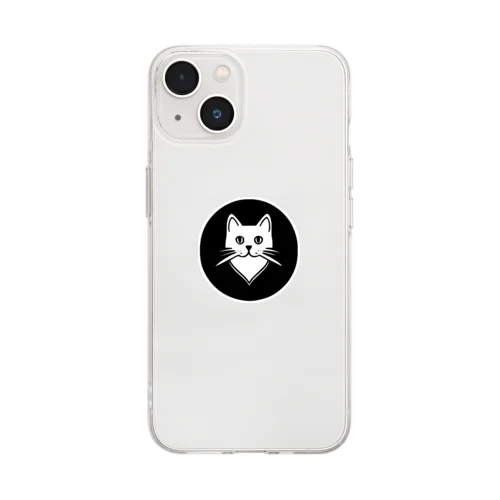 柴にゃんこ印 Soft Clear Smartphone Case